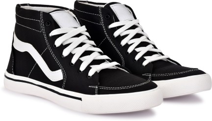 black high top old skool vans