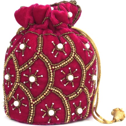 pink potli bolsas