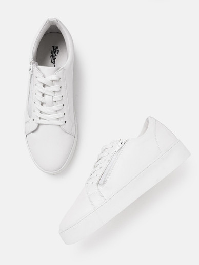 Solid Sneakers Canvas Shoes For Women 