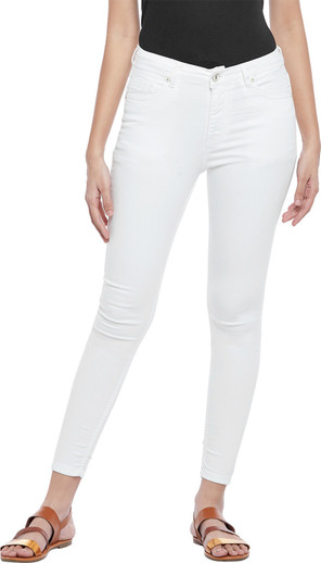 LAMONGIE Slim Men Blue, White Jeans 