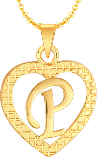 Chain Brass Pendant. Gold-plated 
