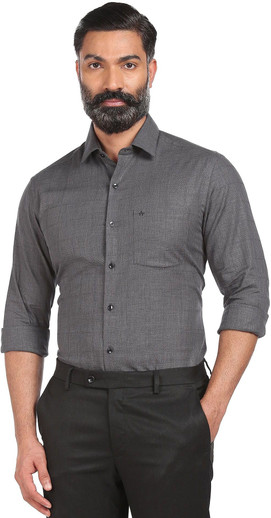 ARROW Men Solid Casual Grey Shirt - Buy 