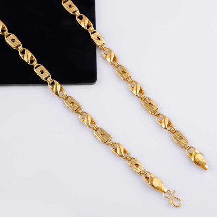 Onnet 1 Gram Gold Plated Jalebi Design 