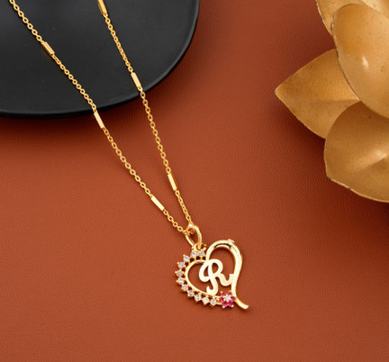 Jewel WORLD R letter locket pendants 