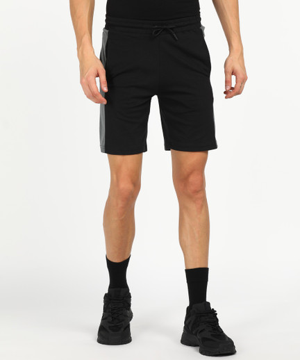 Tuf Solid Men Grey Regular Shorts 
