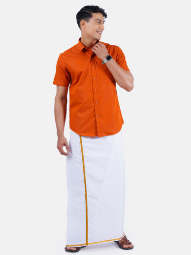 Ramraj Cotton Men Shirt \u0026 Dhoti Set 