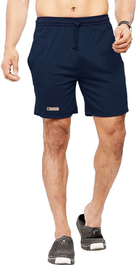 Bumchums Solid Men Black Bermuda Shorts 