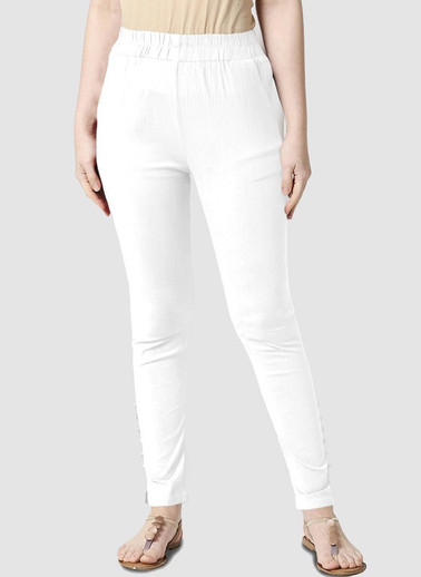 GOYAMTRADERS Regular Fit Women White 