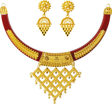 ZR JEWELS Brass Gold-plated Shakha Pola 