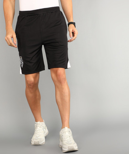 FILA Solid Men Black Sports Shorts 
