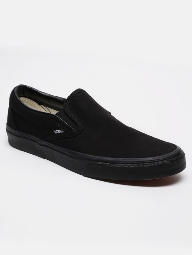 black vans no shoelace