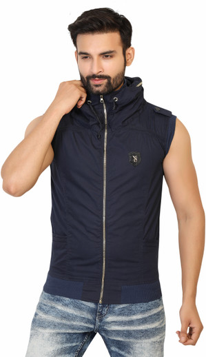 Full Sleeve Solid Men Denim Jacket 