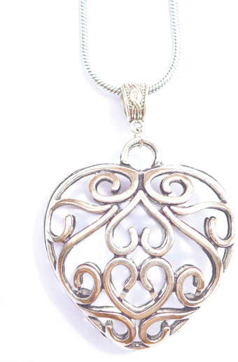 Silver Plated Metal Necklace 