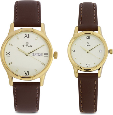 Titan couple hot sale watches flipkart