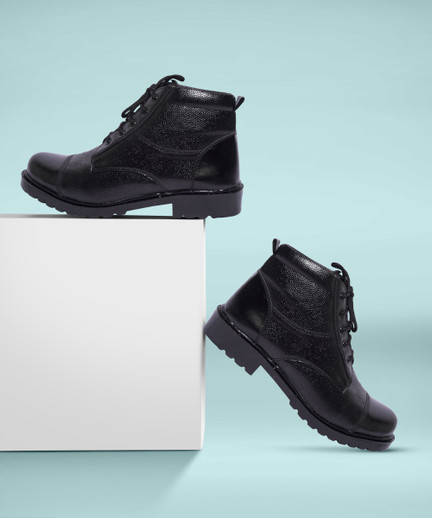 ARMY PERFECT DMS Police/NCC Black Boots 