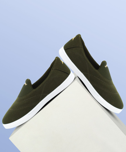 Sparx Men SM-407 Black Beige Slip On 