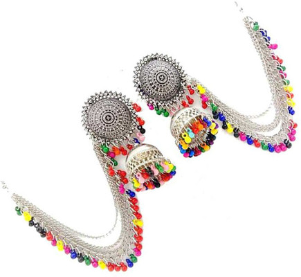 Black Metal Jhumkas  Buy Black Metal Jhumkas online at Best Prices in  India  Flipkartcom