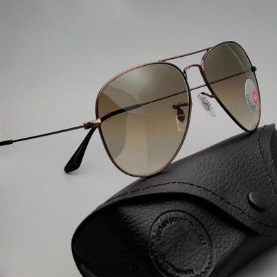 Buy Louis Kouros Cherokee Aviator Classic 4414 sunglasses | Gold Frame |  Black Lens | Mirror Lens | 400 UV Protected | For Men & Women | Medium at