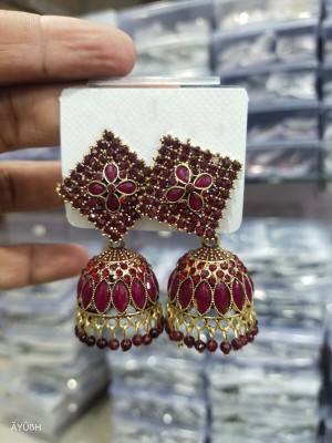 Vintage Big Flower Drop Statement Earrings  7 Colors  Neshe Fashion  Jewelry