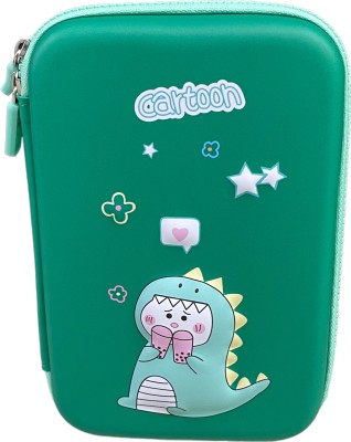 tishna Cartoon Printed Boys character Pencil Box for Kids  Dual Section Pencil Case for Boys Stationery Box with Sharpener &  Calculator Magnetic Lock Geometry for Kids Art Plastic Pencil Box 