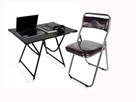 folding table and chair for study