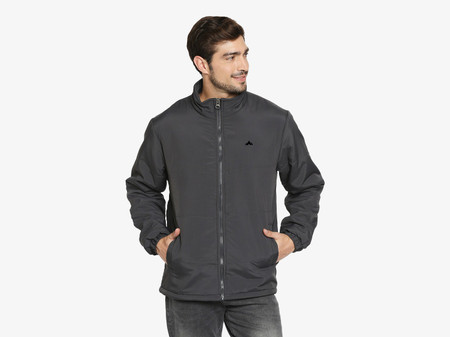 gray and black jacket