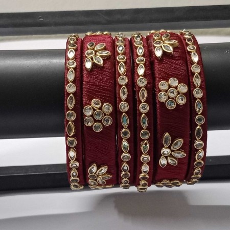 Wedding Designer Bridal Silkthread Bangles at Best Price in Erode  Masha Silkthread  Jewellery