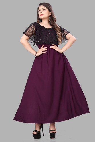 Ladies Party Wear Gown ManufacturerExporter and Supplier from India
