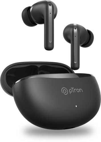 pTron Basspods Torq Gaming TWS Earbuds (Black) - pTron India