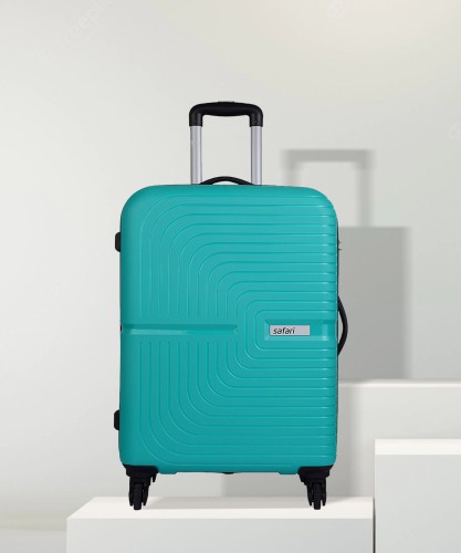 Genie Florentine Trolley Bag Small Size, 55 cms Cyan Printed Hard Side  Travel Bag for Women, 8 Wheel Luggage Suitcase for Travelling,  Cabin-Friendly Small Trolley Suitcase : Amazon.in: Fashion