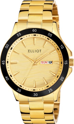 Elliot Cream Dial Analog Leather Strap Wrist Watch For Men, India's Frist  Combo Deal Destination