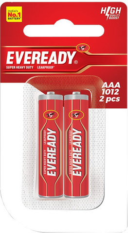 EVEREADY Carbon Zinc, 3X EMD Power  Battery (Pack of 2)