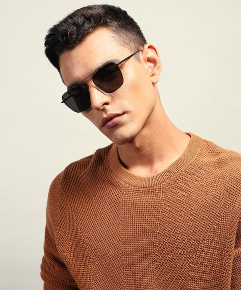 Buy john jacobs Retro Square Sunglasses Grey For Men & Women