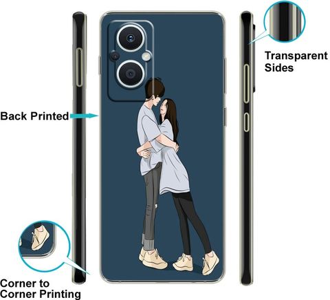 Mitvaa Back Cover for Oppo F21 Pro 5G, Multicolor - Image 3