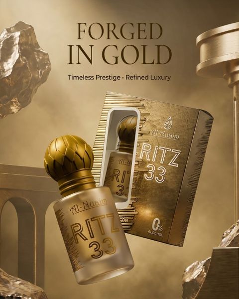 Al-Nuaim Ritz 33 Attar Velvet Floral Oil Perfume Essence - Image 4
