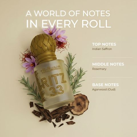 Al-Nuaim Ritz 33 Attar Velvet Floral Oil Perfume Essence - Image 3