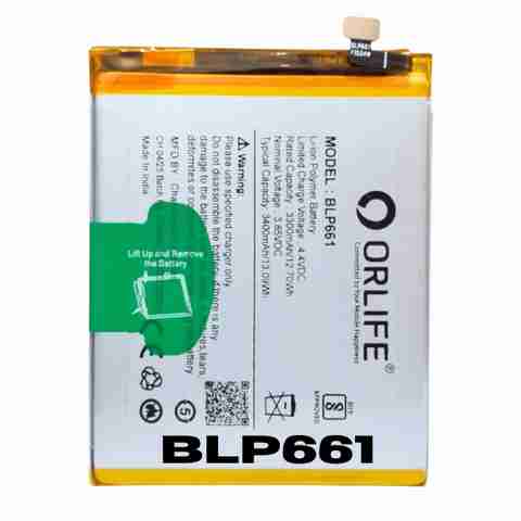 orlife Mobile Battery For Oppo F7 / A3 | BLP661 ( 1 Year Replacement Warranty ) - Image 2