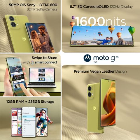 Motorola G85 5G Olive Green 256GB 12GB RAM - Image 8