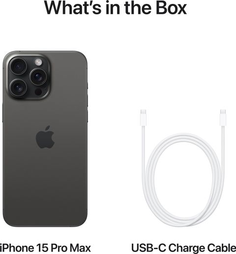 Apple iPhone 15 Pro Max (Black Titanium, 1 TB)
