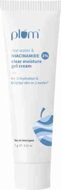 Plum 2% Niacinamide & Rice Water Gel Cream Moisturizer, 7g - Image 5