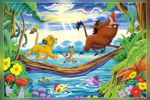 Simba Fine The Lion King Simba Timon And Pumba Matte Finish Poster Fine Art Print ...