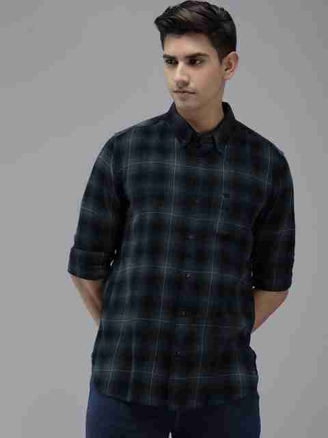 THE BEAR HOUSE Men Slim Fit Checkered Casual Shirt - Image 5
