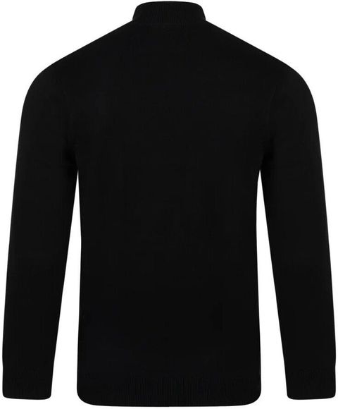 Glikae Men Solid High Neck White Sweater - Image 7