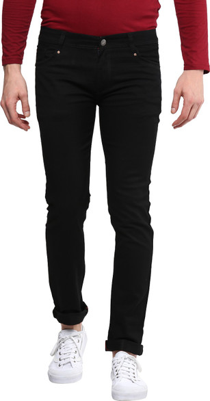 Urbano Fashion Slim Men Black Jeans 