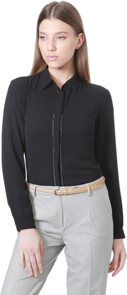 Allen Solly Women Solid Formal Black 