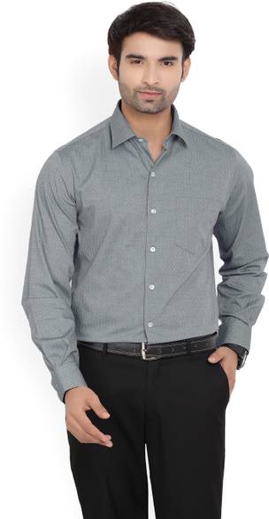John Players Men Printed Casual White Grey Shirt Reviews Latest