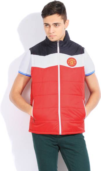 Manchester United Sleeveless Striped Men Jacket Reviews Latest Review Of Manchester United Sleeveless Striped Men Jacket Price In India Flipkart Com