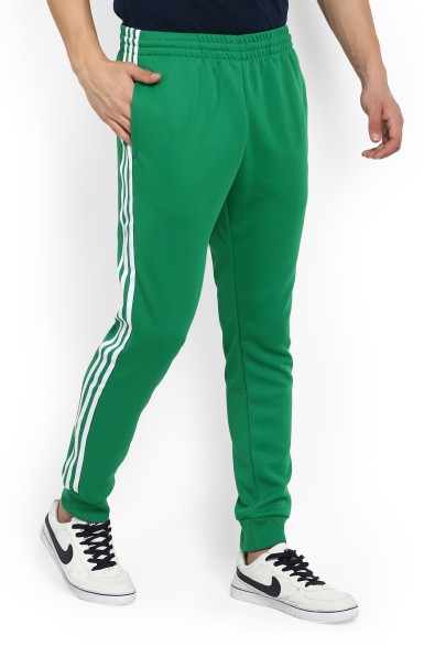 mens green adidas track pants