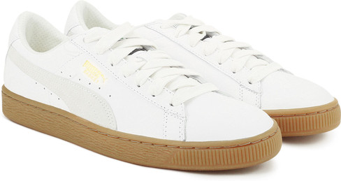 puma men's basket classic gum deluxe sneaker