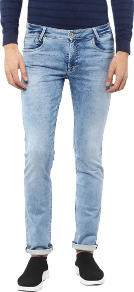 Mufti Skinny Men Blue Jeans Reviews 
